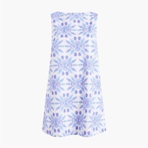 Hill House Lavender & Light Blue Floral Mini Shift Dress